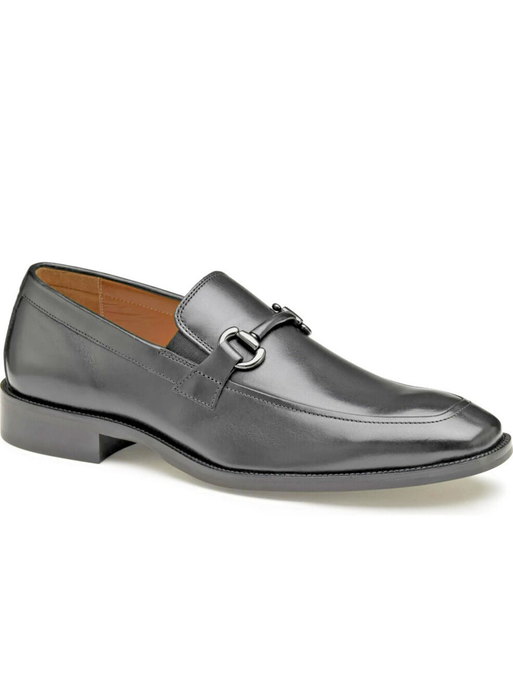 Johnston & Murphy Everett Horse Bit Loafer Black Leather Men's Size 10.5